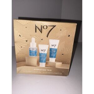 No7 Hydra Luminous+ Hydrating Trio Kit Set Day & Night Gel Hyaluronic Acid Serum